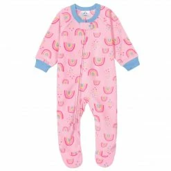 Gerber® 4-Pack Baby Girls Rainbows & Unicorns Fleece Pajamas