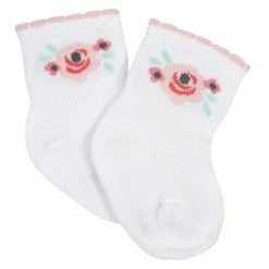 Cheap 🎁 Gerber® 10-Pack Baby 👧 Girls Love You & White Wiggle Proof® 🧦 Socks 🔥 12 Gerber® 10-Pack Baby Girls Love You & White Wiggle Proof® Socks