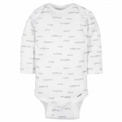 Cheapest 🧨 Gerber® 6-Pack Baby Neutral Words Long Sleeve Onesies® Bodysuits 🧨 12 Gerber® 6-Pack Baby Neutral Words Long Sleeve Onesies® Bodysuits