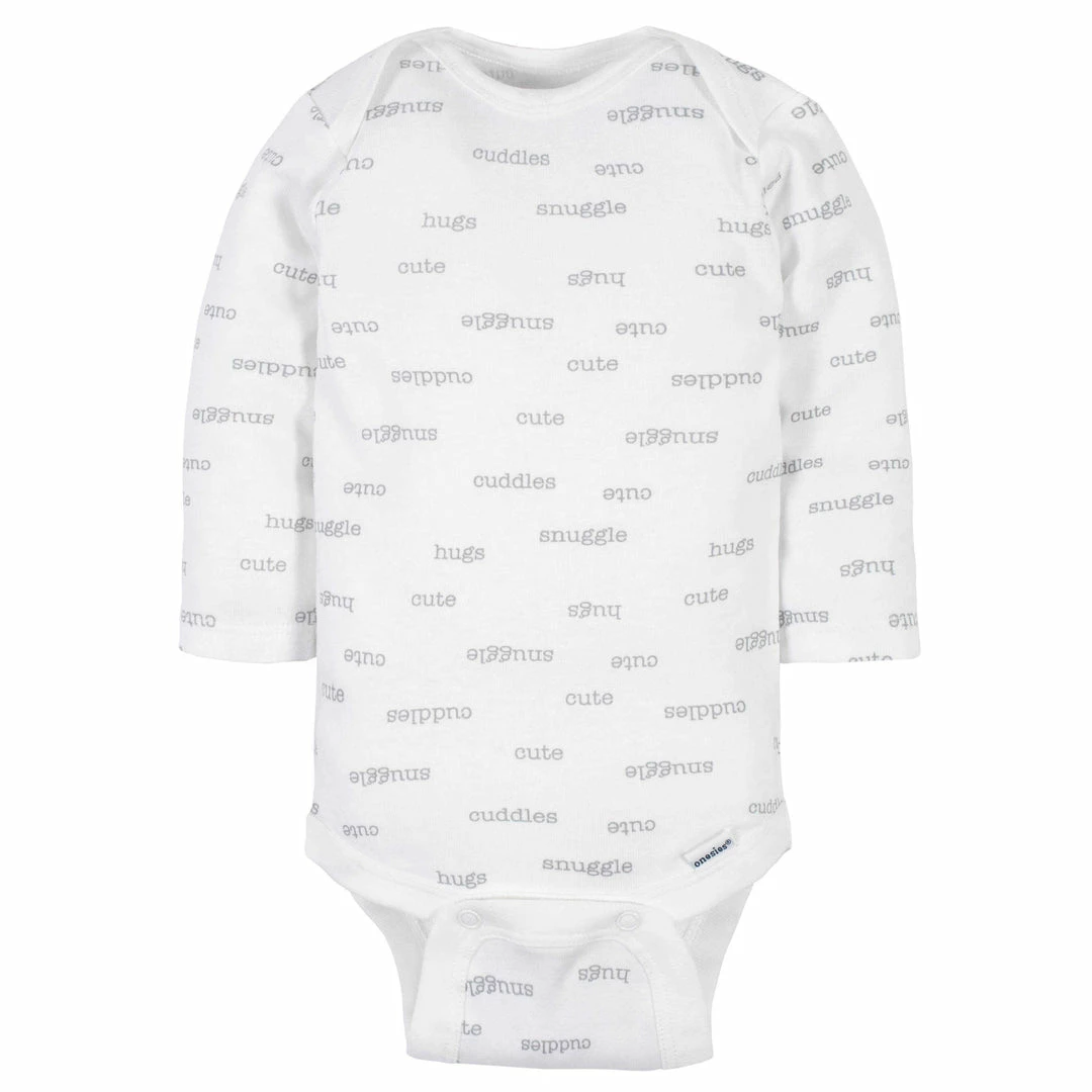 Cheapest 🧨 Gerber® 6-Pack Baby Neutral Words Long Sleeve Onesies® Bodysuits 🧨 6 Gerber® 6-Pack Baby Neutral Words Long Sleeve Onesies® Bodysuits
