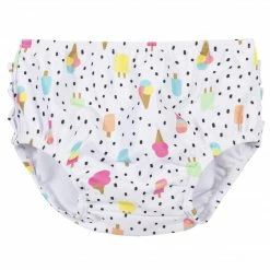 Gerber® BabyPreemie - 24M 2-Piece Baby & Toddler Girls Ice Cream Dreams Swim Bottom & Rash Guard Set