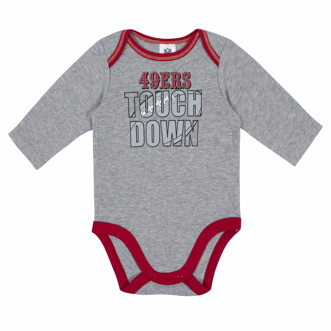 Budget ๐ NFL 2-Pack Baby Boys 49Ers Long Sleeve Bodysuits ๐ 3 NFL 2-Pack Baby Boys 49Ers Long Sleeve Bodysuits