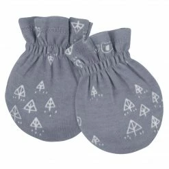 Gerber® 8-Piece Organic Baby Boys Wild Guy Caps & No Scratch Mittens BabyPreemie - 24M