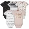 Gerber® BabyPreemie - 24M 5-Pack Baby Girls Princess Organic Onesies® Bodysuits