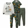Gerber® BabyPreemie - 24M 4-Piece Infant & Toddler Boys Camping Snug Fit Cotton Pajamas