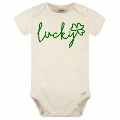 Gerber® BabyPreemie - 24M Baby Neutral "Lucky" Short Sleeve Onesies® Bodysuit