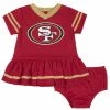 NFL San Francisco 49ers Baby Girls Dress & Diaper Cover Set