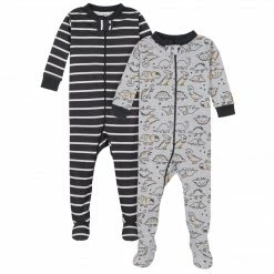 Gerber® 2-Pack Baby & Toddler Boys Dino Snug Fit Footed Cotton Pajamas BabyPreemie - 24M