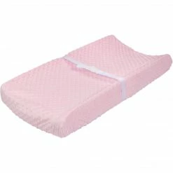 Gerber® Bedding Baby Girls Dotted Pink Changing Pad Cover
