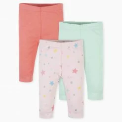 Gerber® 3-Pack Baby Girls Stars & Pastels Leggings BabyPreemie - 24M