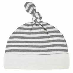 Gerber® 2-Piece Baby Neutral Comfy Stretch Stripe Gown & Cap Set BabyPreemie - 24M