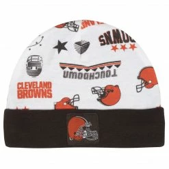 NFL Cleveland Browns 3-Piece Baby Boys Bodysuit, Bib, And Cap Set