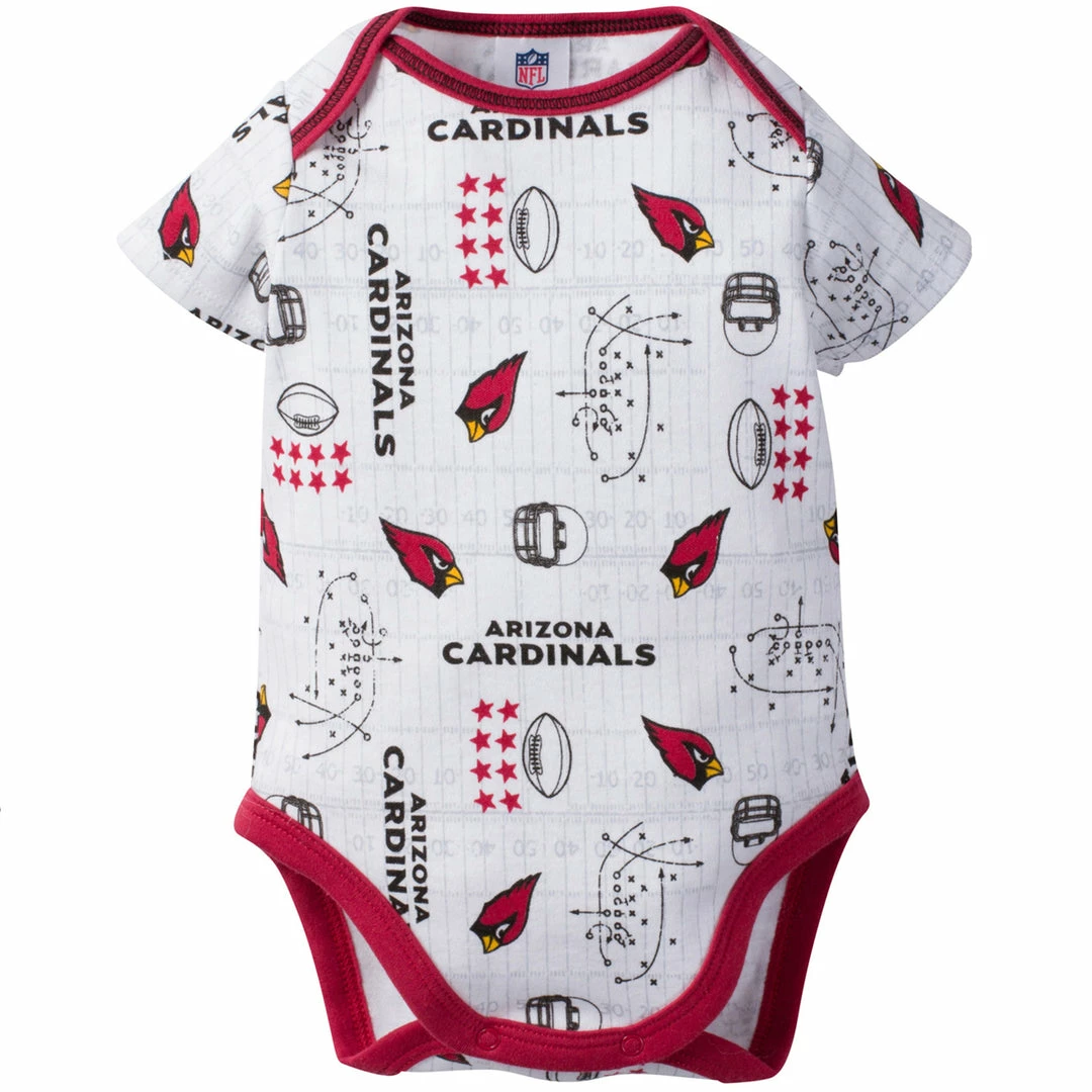 Cheap 🤩 NFL Cardinals 3-Pack Infant Short Sleeve Bodysuits ⌛ 3 NFL Cardinals 3-Pack Infant Short Sleeve Bodysuits
