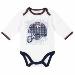 NFL BabyPreemie - 24M Denver Broncos 3-Piece Baby Boys Bodysuit, Pant, And Cap Set