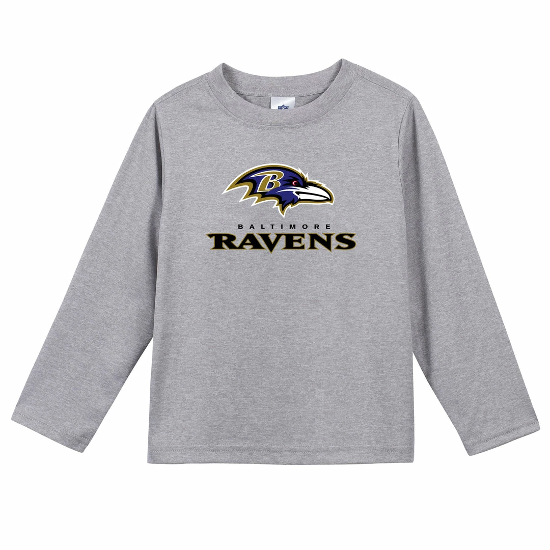 Cheap ⌛ NFL Toddler2T - 5T Baltimore Ravens Boys Long Sleeve Tee 👕 Shirt 🤩 1 NFL Toddler2T - 5T Baltimore Ravens Boys Long Sleeve Tee Shirt