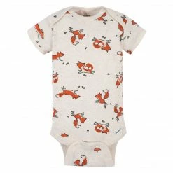Gerber® 5-Pack Baby Boys Fox Short Sleeve Onesies® Bodysuits BabyPreemie - 24M