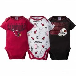 NFL Cardinals 3-Pack Infant Short Sleeve Bodysuits