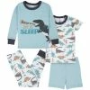 Gerber® 4-Piece Infant & Toddler Boys Dino Blues Snug Fit Cotton Pajamas See What's New