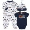 NFL Denver Broncos 3-Piece Baby Boys Bodysuit, Sleep 'N Play, And Cap Set