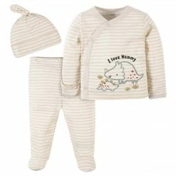 Gerber® 3-Piece Baby Boys Dino Take-Me-Home Set BabyPreemie - 24M