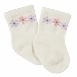 Gerber® 6-Pack Baby Girls Bunny Ballerina Wiggle Proof® Jersey Crew Socks BabyPreemie - 24M