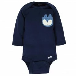 Gerber® BabyPreemie - 24M 6-Pack Baby Boys Fox Long Sleeve Onesies® Bodysuits