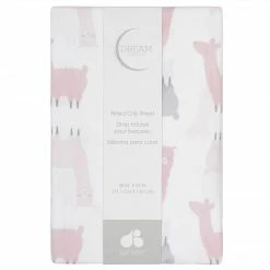 Just Born By Gerber® Pink Llama Ombre Printed Sheet Bedding