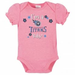 Top 10 ๐ NFL Tennessee Titans Baby ๐ง Girls Short Sleeve Bodysuits BabyPreemie - 24M ๐ 8 NFL Tennessee Titans Baby Girls Short Sleeve Bodysuits BabyPreemie - 24M