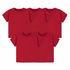 Gerber® 5-Pack Baby & Toddler Red Premium Short Sleeve Tees