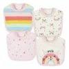 Gerber® BabyPreemie - 24M 4-Pack Baby Girls Rainbow Bibs