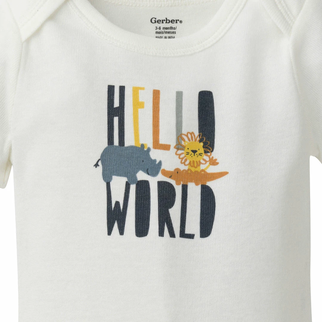 Buy š GerberĀ® 3-Piece Baby Boys Roaring Adventure OnesiesĀ® Bodysuits & Pants Set ā 3 GerberĀ® 3-Piece Baby Boys Roaring Adventure OnesiesĀ® Bodysuits & Pants Set