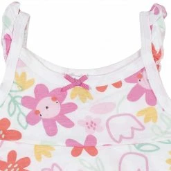 Gerber Childrenswear 3-Piece Baby & Toddler Girls Garden Dress, Diaper Cover & Sun Hat Set