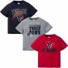 NFL BabyPreemie - 24M 3-Pack Baby & Toddler Boys Texans Short Sleeve Shirts