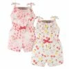 Gerber® 2-Pack Baby & Toddler Girls Cherry Kisses Tank Rompers