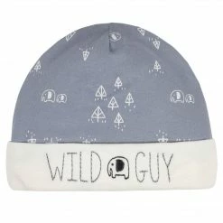 Gerber® 4-Piece Organic Baby Boys Wild Guy Gowns & Caps BabyPreemie - 24M