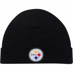 NFL BabyPreemie - 24M 3-Piece Baby Boys Steelers Bodysuit, Footed Pant, & Cap Set