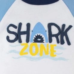 Gerber® 4-Pack Baby Boys Shark Zone Short Sleeve Onesies® Bodysuits See What's New