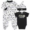 NFL New Orleans Saints 3-Piece Baby Boys Bodysuit, Sleep 'N Play, And Cap Set