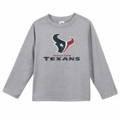 NFL Houston Texans Boys Long Sleeve Tee Shirt Toddler2T - 5T