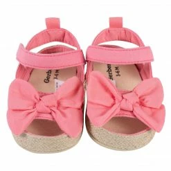Gerber® Baby Girls Coral Pink Eyelet Espadrille Sandal See What's New