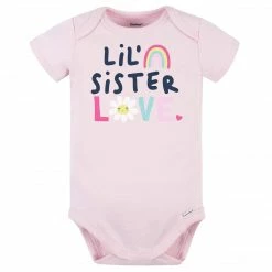 Gerber® Baby Girl "Lil' Sister Love" Short Sleeve Onesies® Bodysuit BabyPreemie - 24M