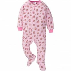 Gerber® 2-Pack Baby & Toddler Girls Leopard Fleece Pajamas BabyPreemie - 24M