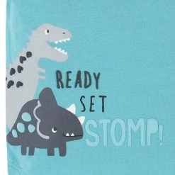 Gerber® 2-Piece Baby & Toddler Boys Dino Blues Pocket Tee & Knit Shorts Set