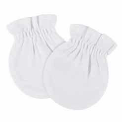 Gerber® 8-Pack Baby Neutral White No Scratch Mittens
