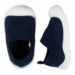 Gerber® Baby Neutral Navy Stretchy Knit Slip-On Sneaker
