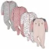 Gerber® 4-Pack Baby Girls Bear Sleep N' Plays