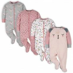 Gerber® 4-Pack Baby Girls Bear Sleep N' Plays