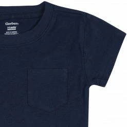 Gerber® 3-Pack Baby & Toddler Boys Royal Blues Short Sleeve Pocket Tees See What's New