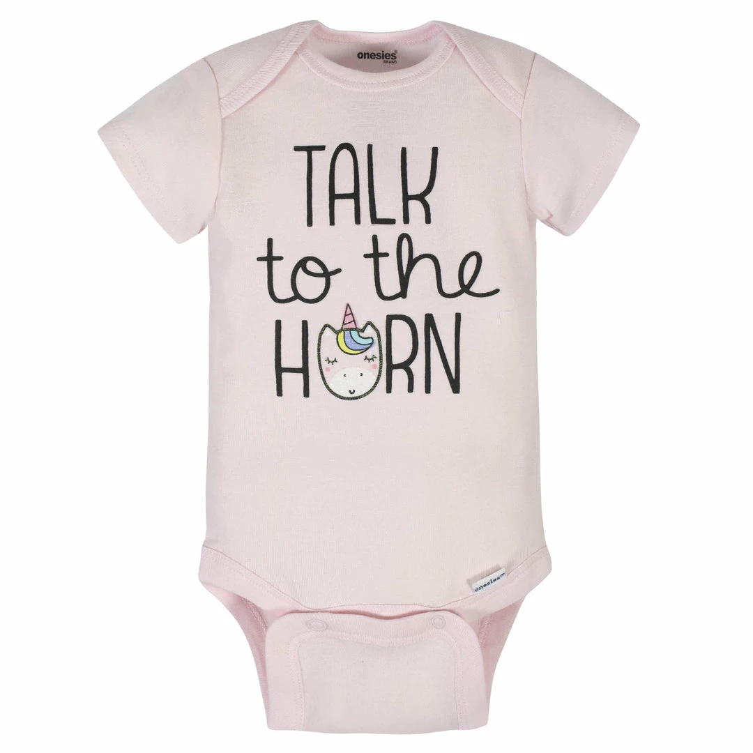 Hot Sale 🌟 8-Pack Baby 👧 Girls Unicorns Onesies® Brand Bodysuits 🧨 9 8-Pack Baby Girls Unicorns Onesies® Brand Bodysuits