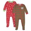 Gerber® 2-Pack Baby Neutral Reindeer & Snowflake Snug Fit Footed Cotton Pajamas BabyPreemie - 24M